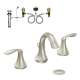 Eva KLEV-D-T6420BN Two-Handle High-Arc Lavatory Faucet in Brushed Nickel
