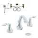 Eva KLEV-D-T6420CR Two-Handle High-Arc Lavatory Faucet in Chrome