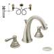 Kingsley KLKI-D-T6125BN Two-Handle High-Arc Lavatory Faucet in Brushed Nickel