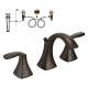 Two-Handle High-Arc Lavatory Faucet in Oil Rubbed Bronze
