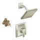 90 Degree KS90-P-TS2712BN 6-Inch Rain Shower in Brushed Nickel