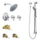 ExactTemp┬á KSPEX-H-TS270CR 7-Inch Rainshower Vertical Spa Kit with Handheld Shower and Slide Bar in Chrome