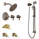 7-Inch Rainshower Vertical Spa Kit with Handheld Shower and Slide Bar in Oil Rubbed Bronze