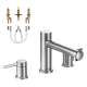 2-Handle Roman Tub Faucet with 1/2-Inch CPVC PEX Rough-in in Chrome