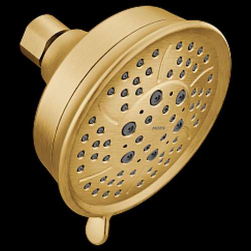 3638BG Brushed Gold Four-Function 4-3/8-in Diameter Spray Head Standard