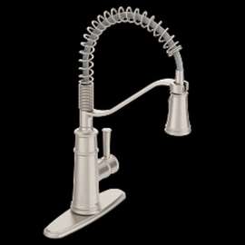Belfield 5927SRS Spot Resist Stainless One-Handle Pulldown Kitchen Faucet