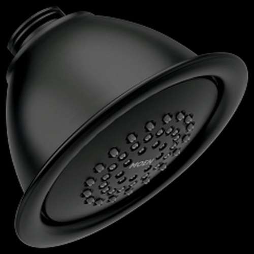 6371BL Matte Black One-Function 4-in Diameter Spray Head Standard