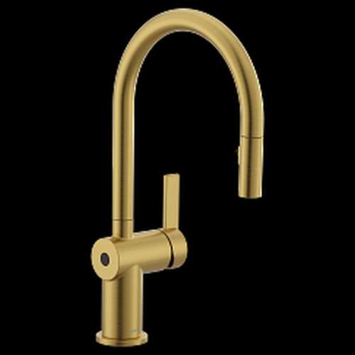 Cia 7622EWBG Brushed Gold One-Handle Pulldown Kitchen Faucet