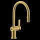 Cia 7622EWBG Brushed Gold One-Handle Pulldown Kitchen Faucet