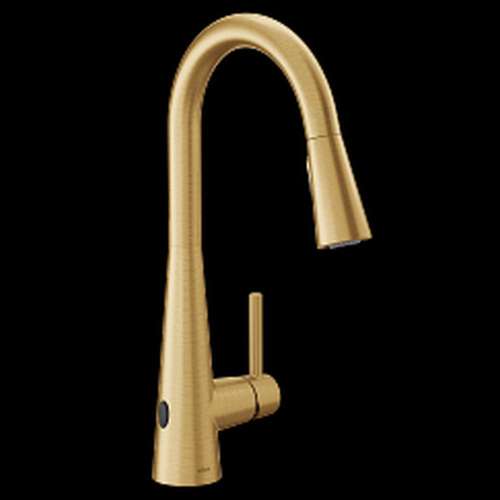 Sleek 7864EWBG Brushed Gold One-Handle Pulldown Kitchen Faucet