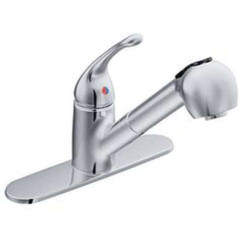 Capstone CA40519 Chrome One-Handle Pullout Kitchen Faucet