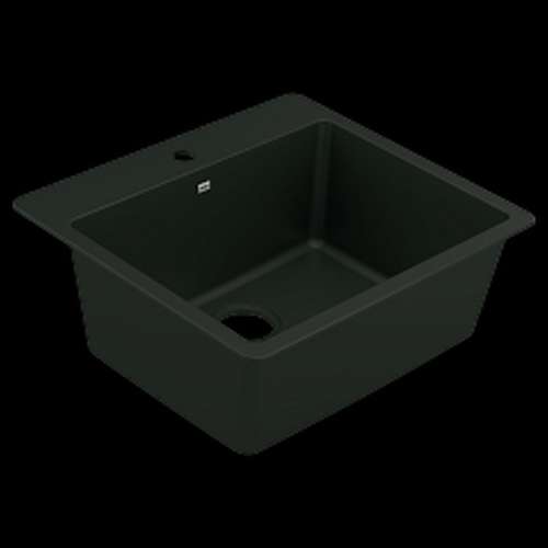 Host GGB3019B 25-in X 22-in Granite Single Bowl Dual Mount Sink