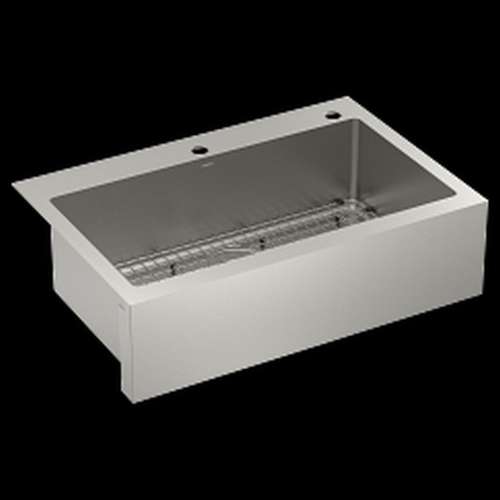 Prep GS181092B 33-in X 22-in 18 Gauge Single Bowl Dual Mount Sink