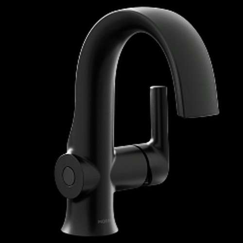 Doux S6910EWBL Matte Black One-Handle Bathroom Faucet