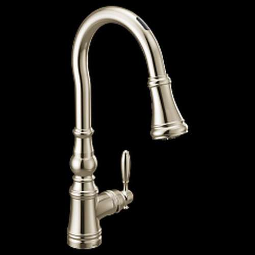 Weymouth S73004EV2NL Polished Nickel One-Handle Pulldown Kitchen Faucet