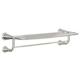 Banbury Y2694BN  24-in Towel Bar With Shelf