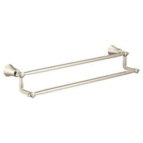 Flara YB0322BN Brushed Nickel 24-in Double Towel Bar