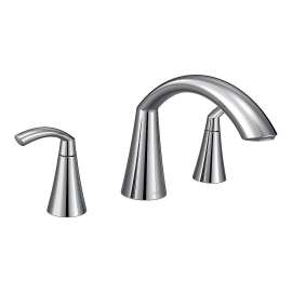 T373-M Glyde Chrome Two-Handle Roman Tub Faucet