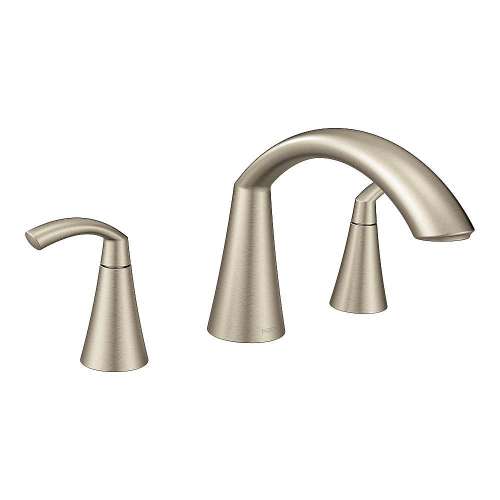 Glyde T373BN Brushed Nickel Two-Handle Roman Tub Faucet