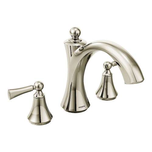 T653NL-M Wynford Polished Nickel Two-Handle Roman Tub Faucet