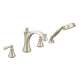 Wynford T654BN Brushed Nickel Two-Handle Roman Tub Faucet Includes Hand Shower