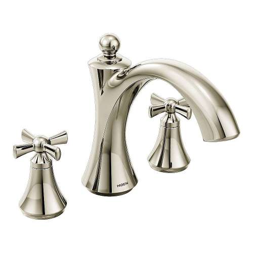 T657NL-M Wynford Polished Nickel Two-Handle Roman Tub Faucet