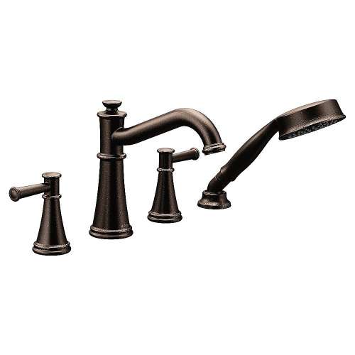 Belfield T9024ORB Oil Rubbed Bronze Two-Handle Roman Tub Faucet Includes Hand Shower