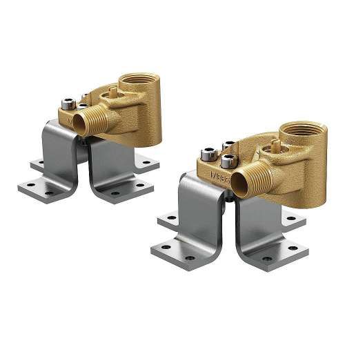 Weymouth Double Floor Mount Tub Filler Concrete Mounting System