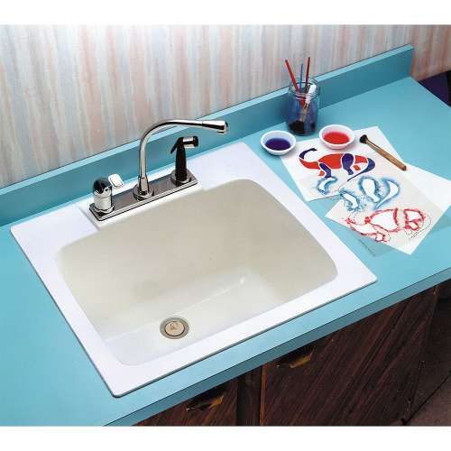Durastone 10 Utility Sink 22x25 in White
