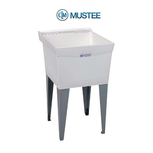 Utilatub 18F Laundry Tub 24x20 Floor Mount in White
