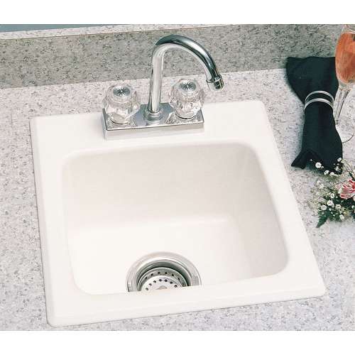 Bar Sink 15x15 in White