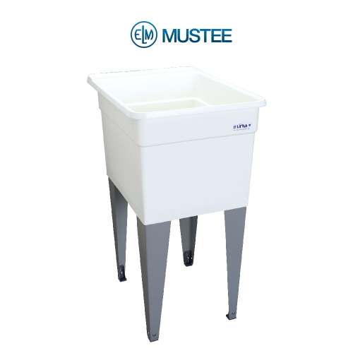 Lil'Tub Laundry Tub 24x18 Floor Mount in White