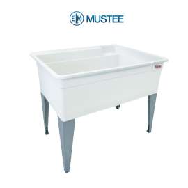 Bigtub Laundry Tub 24x40 Floor Mount in White
