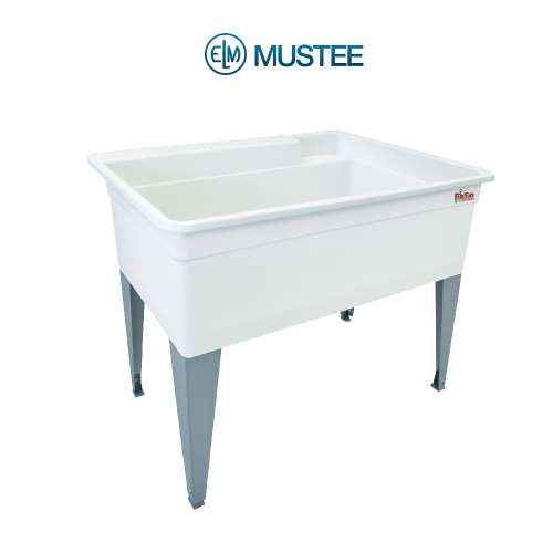 Bigtub Laundry Tub 24x40 Floor Mount in White