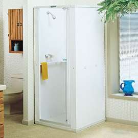 30-in x 30-in Shower Stall in White