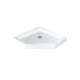 38-in L x 38-in W x 4.5-in H Corner Shower Base in White