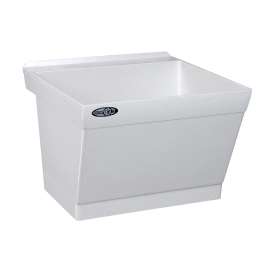 Laundry Tub 23.5x23 Wall Mount in White