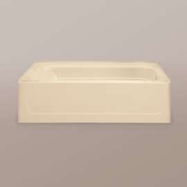 T6030RBN Topaz Fiberglass Right Hand Bathtub in Bone