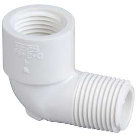 412-012 11/4 MXF 90 STREET ELL PVC 40, 90 Degrees  Street Elbow MIPT x FIPT - PVC Schedule 40, 4607-3-4