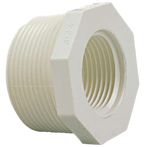439-338 3X2 MXF RED BUSH PVC 40 PUR, Bushing MIPT x FIPT - PVC Schedule 40, 4618-3-4