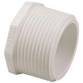 450-012 11/4 MIPT PVC 40, Plug MIPT - PVC Schedule 40, 4616-4