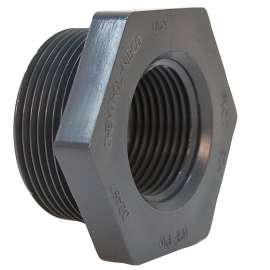 451834 2X3/4 TXT BUSH PVC 80, Flush Thread Reducer Bushing MPT x FPT - PVC Schedule 80, 4518-3-4