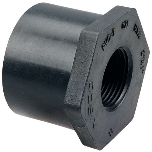 4518-3 2 1/2X2 SPGXT BUSH PVC 80, Flush Spigot x Thread Reducer Bushing Spg x FPT - PVC Schedule 80, 4518-3