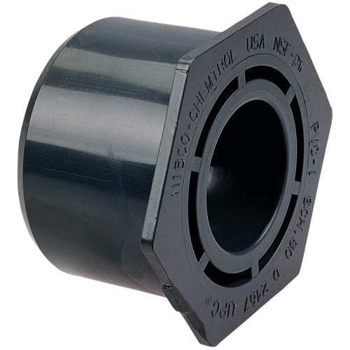 4518 1 1/2X11/4 SPG X SOC BUSH PVC 80, Flush Socket Reducer Bushing Spg x S - PVC Schedule 80, 4518
