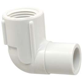 411-007 3/4 SPXF 90 ST ELL PUR PVC 40, 90 Degrees  Street Elbow Spg x FIPT - PVC Schedule 40, 4607-2-3  - Box of 50