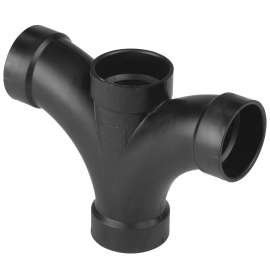 5835B 2X1 1/2X1 1/2X1 1/2 H DBLE FIX TEE, Double Fixture Tee Hub - ABS DWV, 5835-B