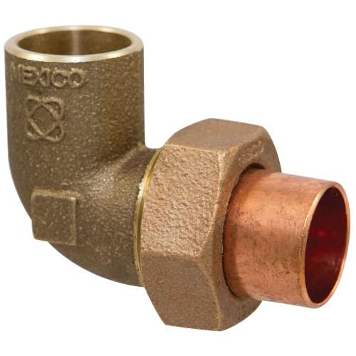 707-6-LF 1/2 CXC 90 UNION ELB CAST, 90 Degrees  Union Elbow C x C - Performance Bronze, 707-6-LF