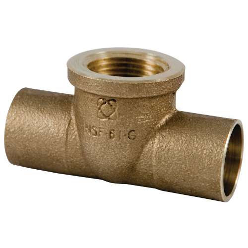 712R-LF 1/2X1/2X1/4 CXCXF TEE CAST, Tee C x C x F - Cast, 712-LF