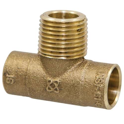 713-LF 1/2 CXCXM TEE CAST, Tee C x C x M - Performance Bronze, 713-LF