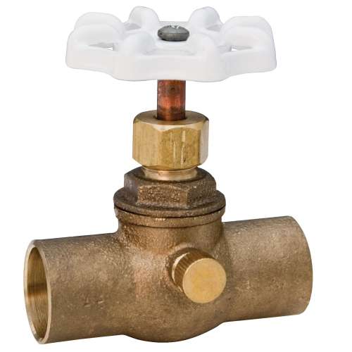 726-LF 1/2 STOP & WASTE - CUP NO LEAD, Stop and Waste Valve - Lead-free